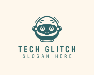 Robot Toddler Tech App logo design