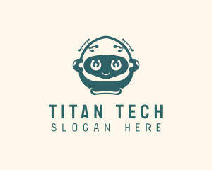 Robot Toddler Tech App logo design