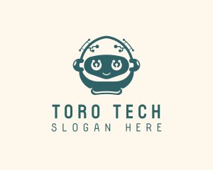 Robot Toddler Tech App logo design