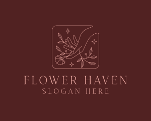 Flower Beauty Salon logo design