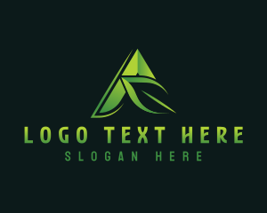 Forestry - Natural Leaf Letter A logo design