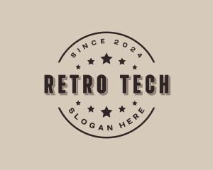 Retro Hipster Star Business logo design