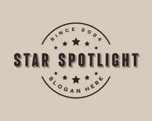 Retro Hipster Star Business logo design