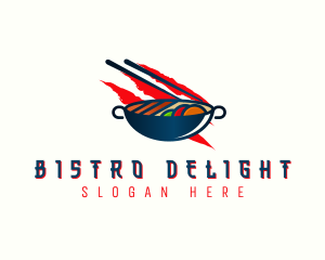 Stir Fry Cuisine logo design