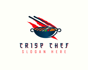 Stir Fry Cuisine logo design