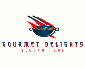 Stir Fry Cuisine logo design