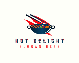 Stir Fry Cuisine logo design