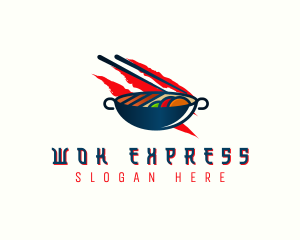 Stir Fry Cuisine logo design