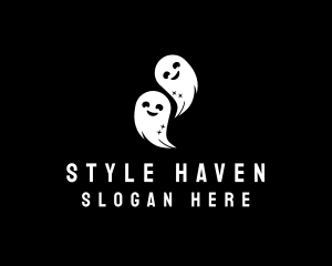 Spirit - Happy Halloween Ghosts logo design