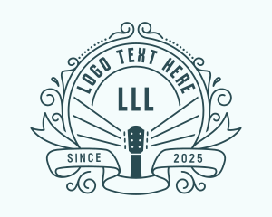 Record Label - Guitar Recording Label logo design