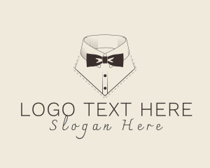 Standup Collar Bow Tie Logo