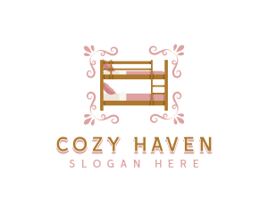 Bed - Decorative Bed Furniture logo design