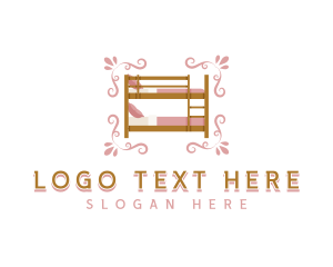 Bed - Decorative Bed Furniture logo design