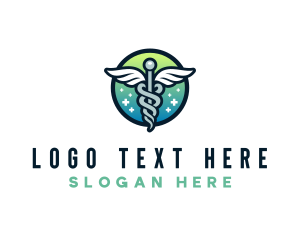 Surgery - Hospital Caduceus Pharmacy logo design