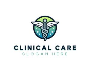 Clinical - Hospital Caduceus Pharmacy logo design
