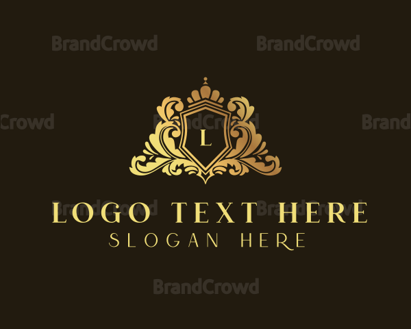 Royalty Shield Crown Logo