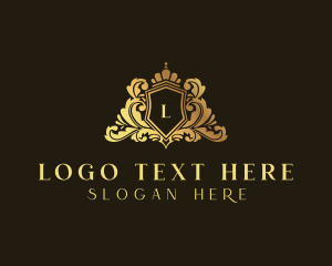 Regal - Royalty Shield Crown logo design