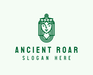 Ancient Tribe Statue logo design