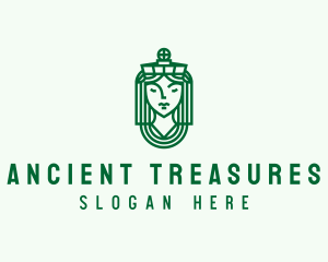 Ancient Tribe Statue logo design