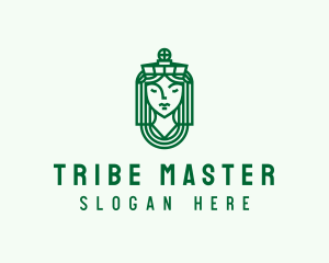 Ancient Tribe Statue logo design