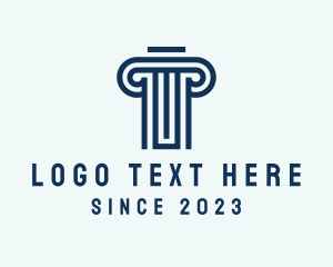 Concrete - Professional Legal Pillar logo design