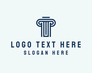 Financial - Professional Legal Pillar logo design