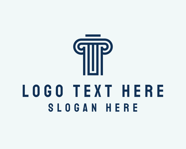 Architecture - Professional Legal Pillar logo design