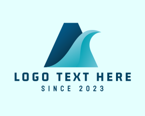 Outdoor - Mountain Wave Beach Resort logo design