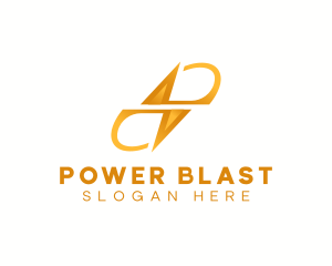 Electricity Power Bolt logo design