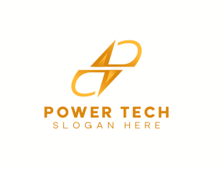 Electricity Power Bolt logo design