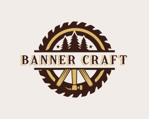 Wood Sawmill Builder logo design