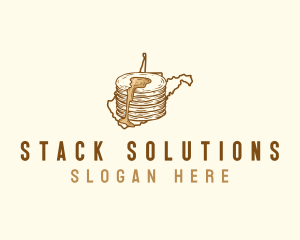 Stack - West Virginia Pancakes logo design