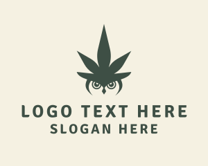 Weed - Owl Weed Cannabis logo design