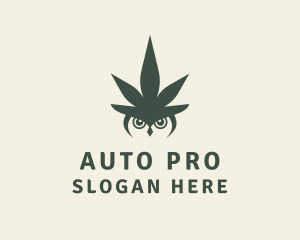 Herbal Medicine - Owl Weed Cannabis logo design