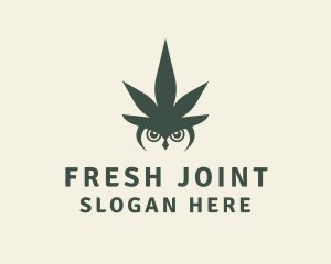 Joint - Owl Weed Cannabis logo design