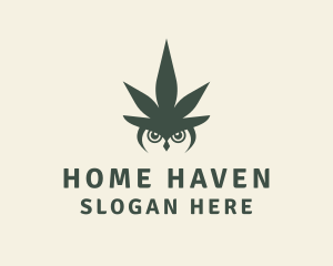 Smoking - Owl Weed Cannabis logo design