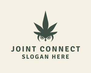 Joint - Owl Weed Cannabis logo design