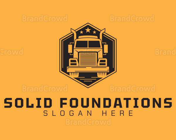 Transport Truck Company Logo