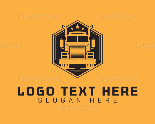 Transport Truck Company Logo