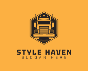 Transport Truck Company Logo