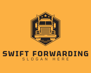 Transport Truck Company logo design