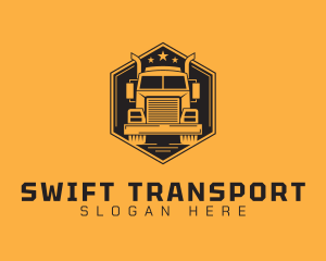 Transport Truck Company logo design