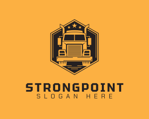 Distribution - Transport Truck Company logo design