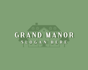 French House Mansion logo design