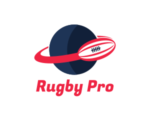 Rugby - Planet Rugby Orbit logo design