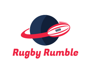 Rugby - Planet Rugby Orbit logo design