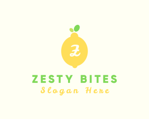 Zesty - Fruit Lemon Juice Bar logo design