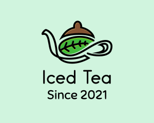 Leaf Coffee Pot logo design