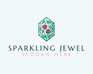 Floral Luxury Jewel logo design