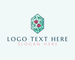 Stained Glass - Floral Luxury Jewel logo design